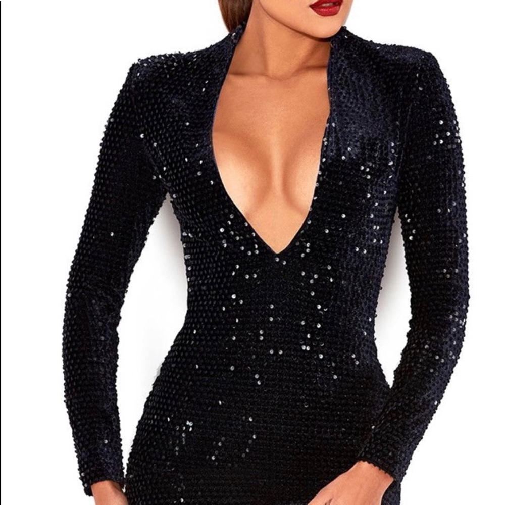 NWT House of CB Navy ‘Kourris’ dress small